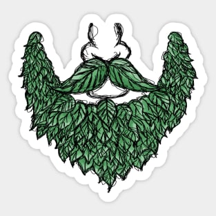 Leaf Beard Sticker